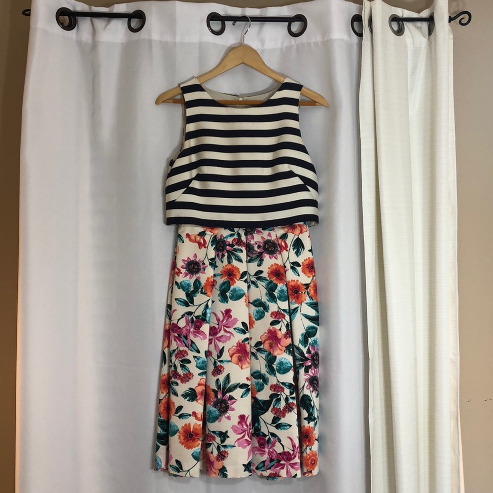 Eliza J Mixed Print Dress